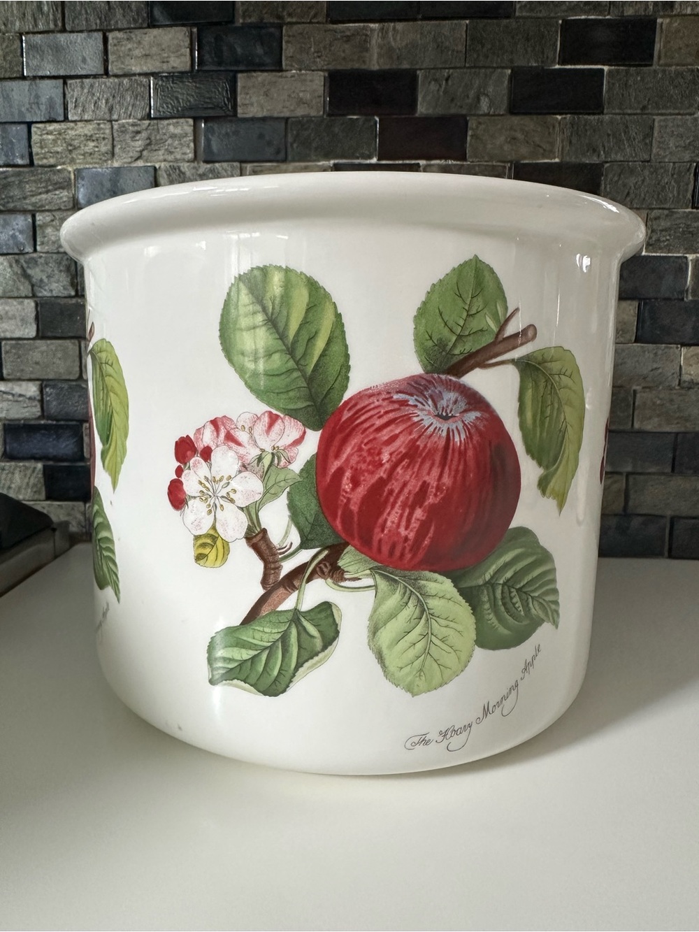 Portmeirion Pomona Large Kitchen Jar – Glory Morning Apple, 6.75"H x 8.25"D, EUC